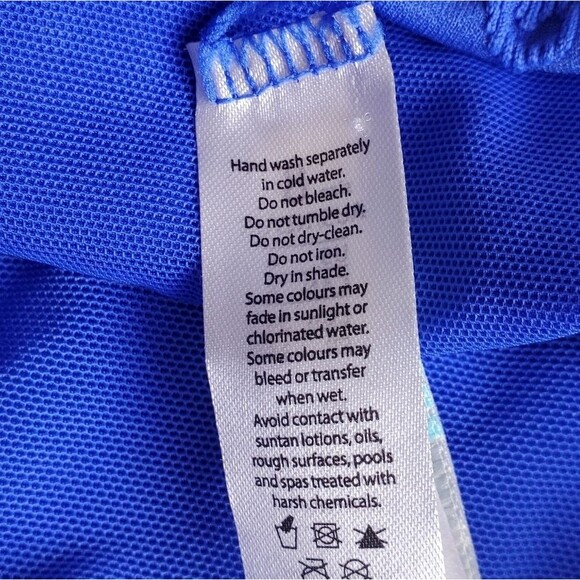 Sea Level Swim Blue Eyelet Lace Bikini Bottom Size 4 - Picture 9 of 9